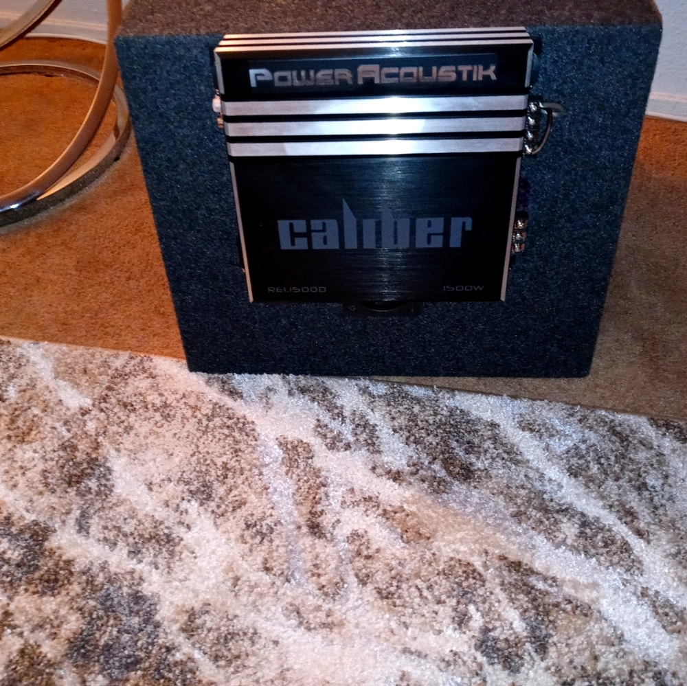 10' car stereo bass speaker/ wit 1,500 watt amp.
